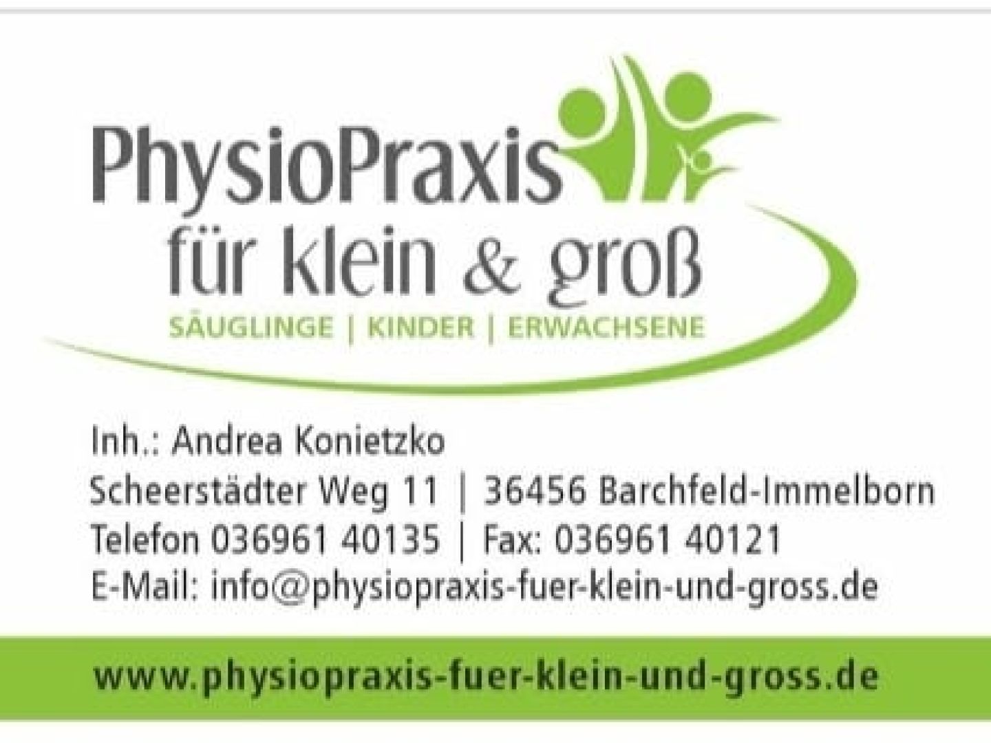 Spende 750,00 Euro / “PhysioPraxis für klein &amp; groß“ - Inhaberin Andrea Konietzko